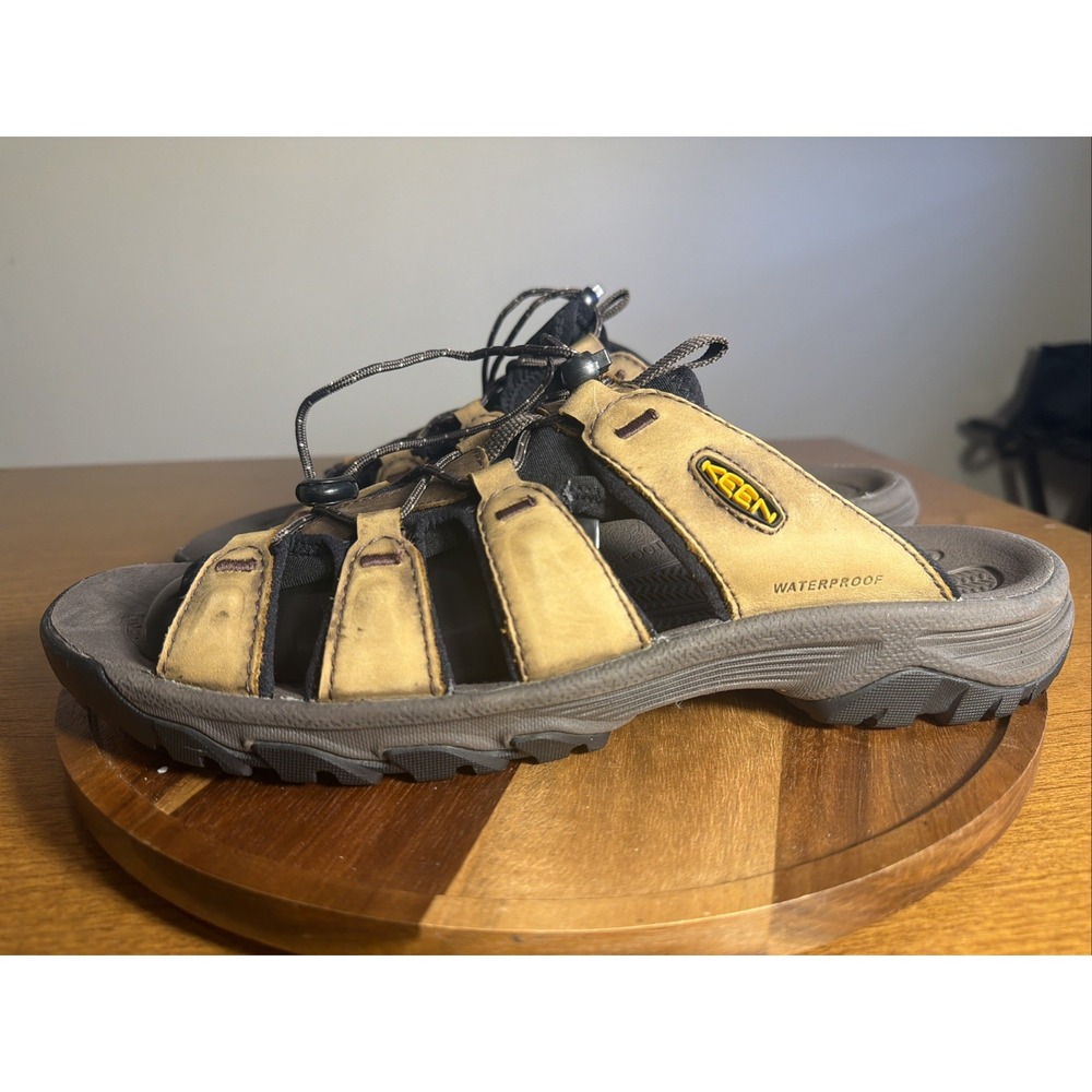 Keen Targhee III Slide Waterproof Brown Leather Sandals 1022599 Mens 13